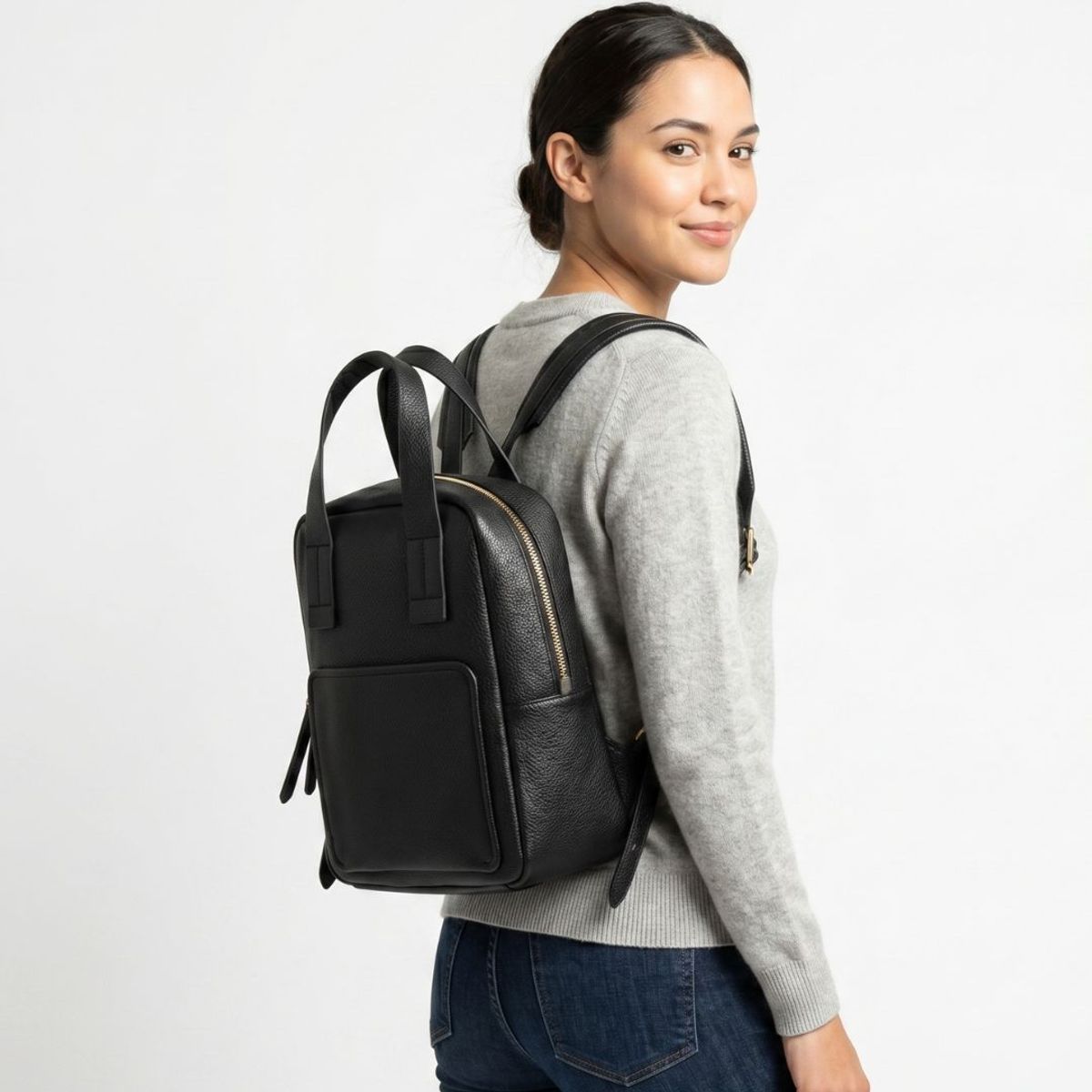 GENERICO - MOCHILA DOBLE ASA NEGRO