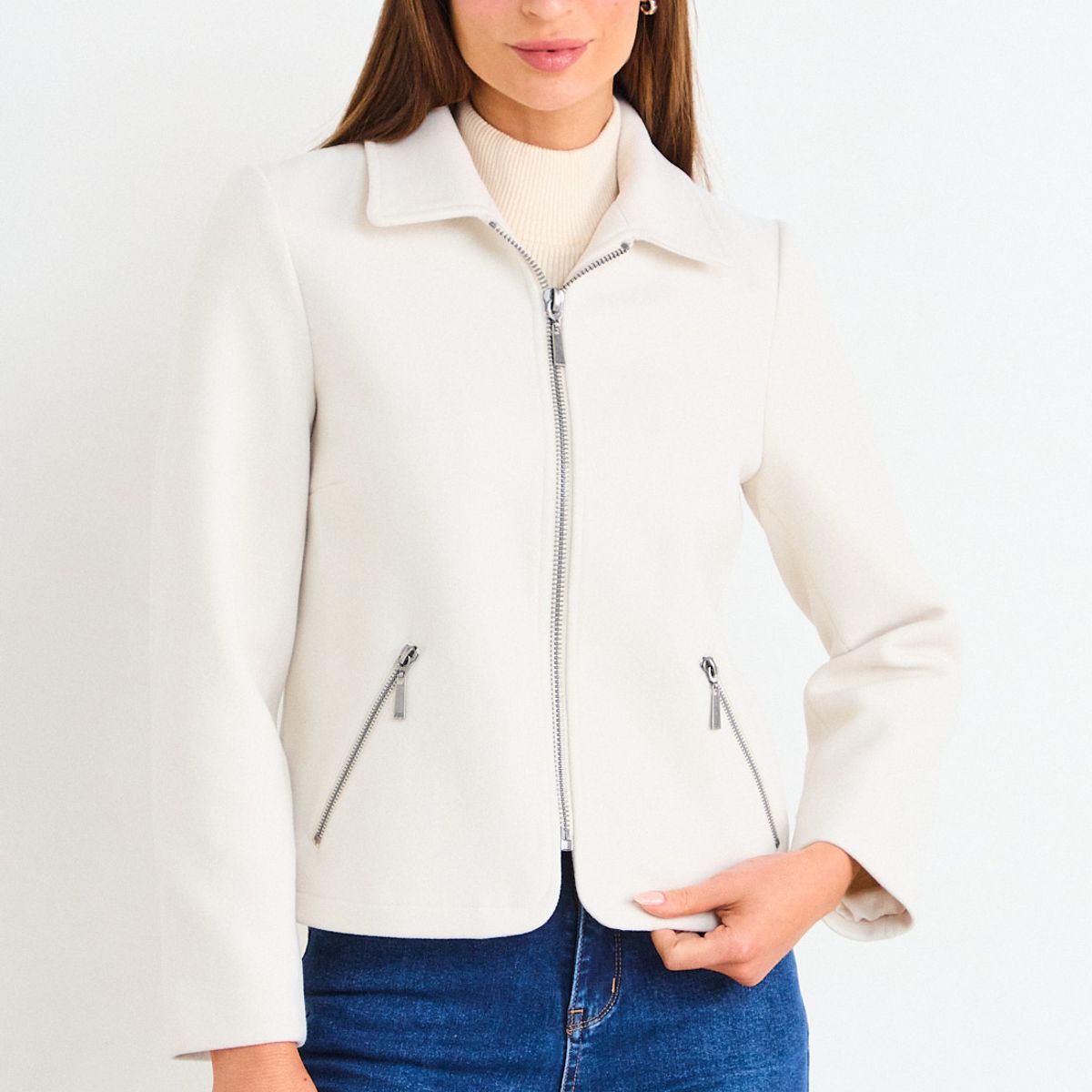 ASH - Chaqueta Corta Mujer Crudo Ash