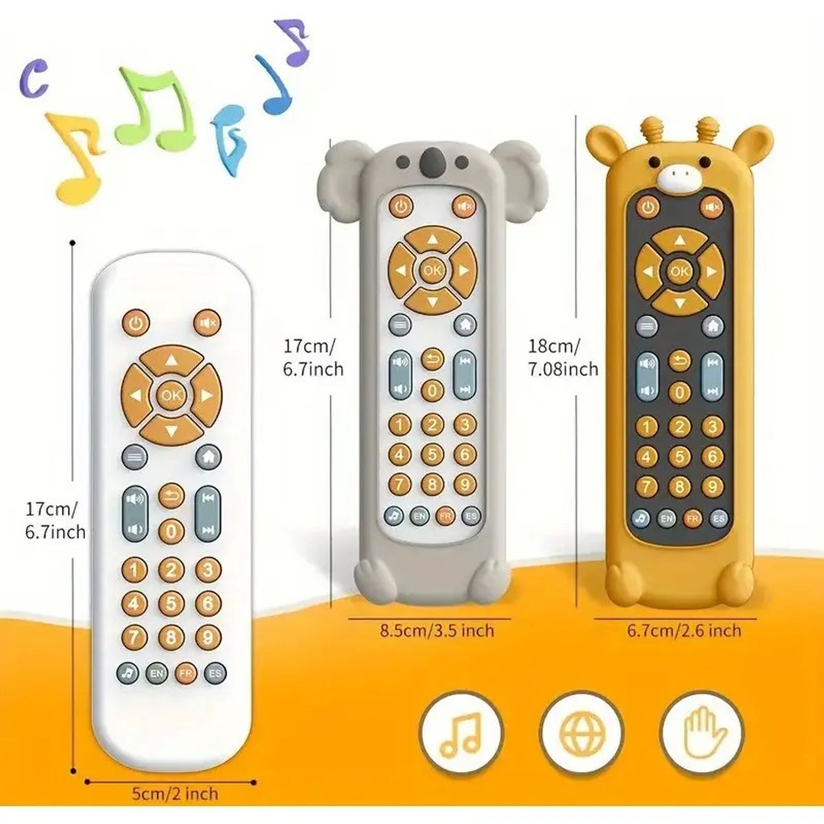 GENERICO - Juguete Musical Didáctico Sonido Control Remoto Televisor