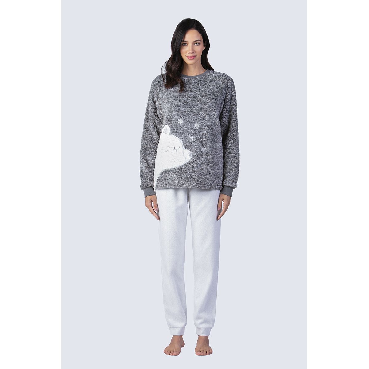 LADY GENNY - Pijama Polar Peluche Mujer