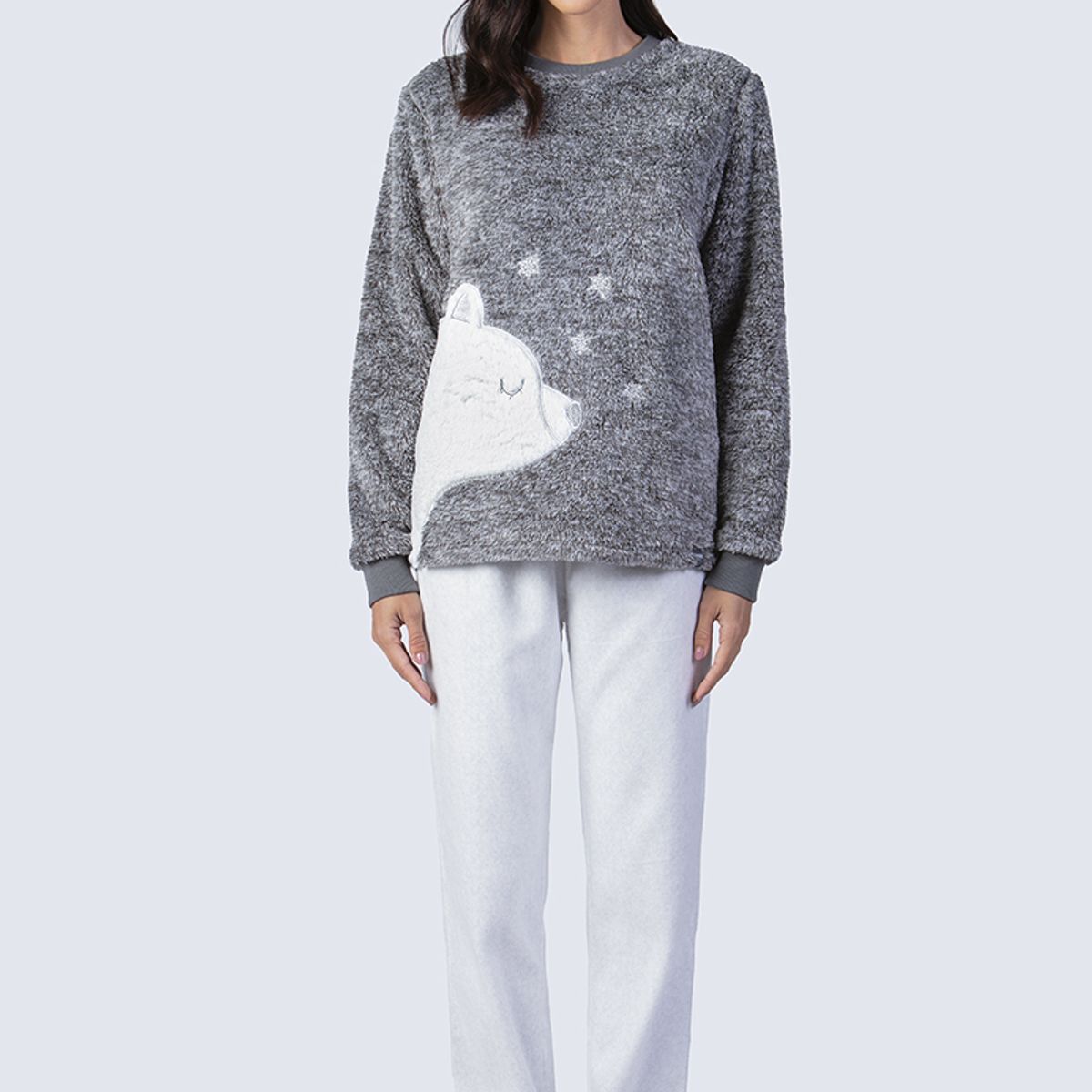 LADY GENNY - Pijama Polar Peluche Mujer