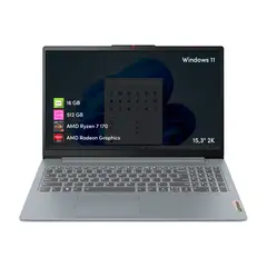 LENOVO - Notebook Ideapad Slim 3 Ryzen 7 16GB 512GB 15.3' 2K Táctil W11