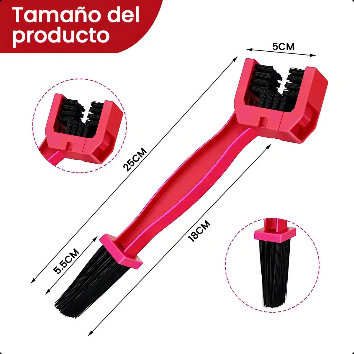 GENERICO - Cepillo Limpia Cadena Para Motocicletabicicleta BELUG