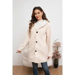 LIKE SHOP - Abrigo Largo Chaqueta Mujer Montgomery Otoño Invierno 7590