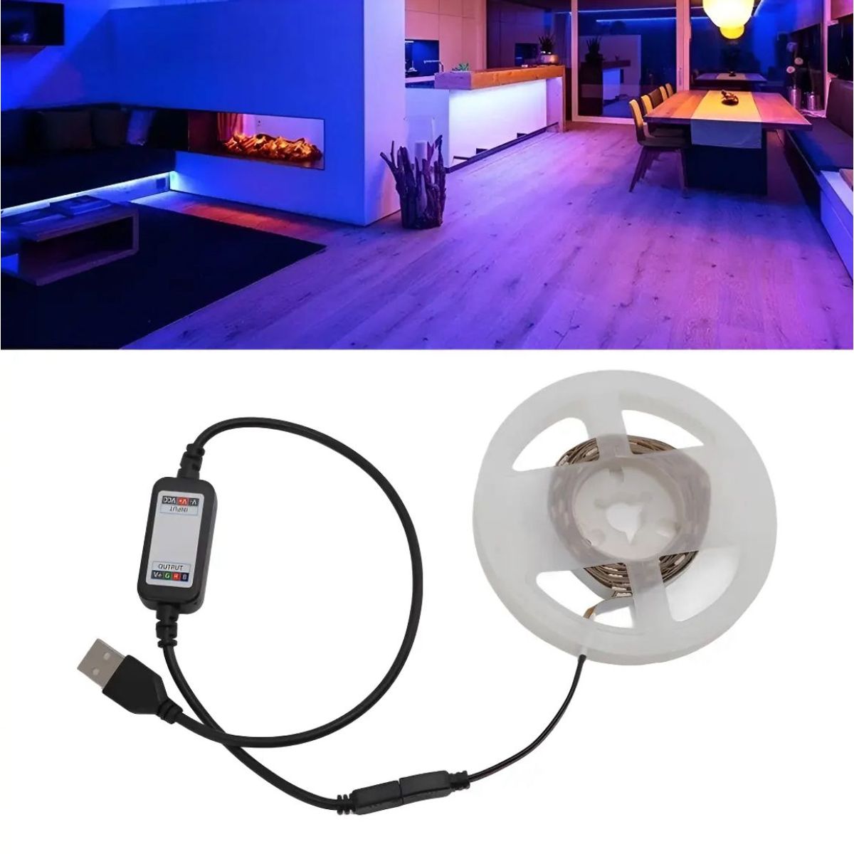 OEM - Cinta Led Tira De Luces Perlas Control De Aplicaciones Rgb