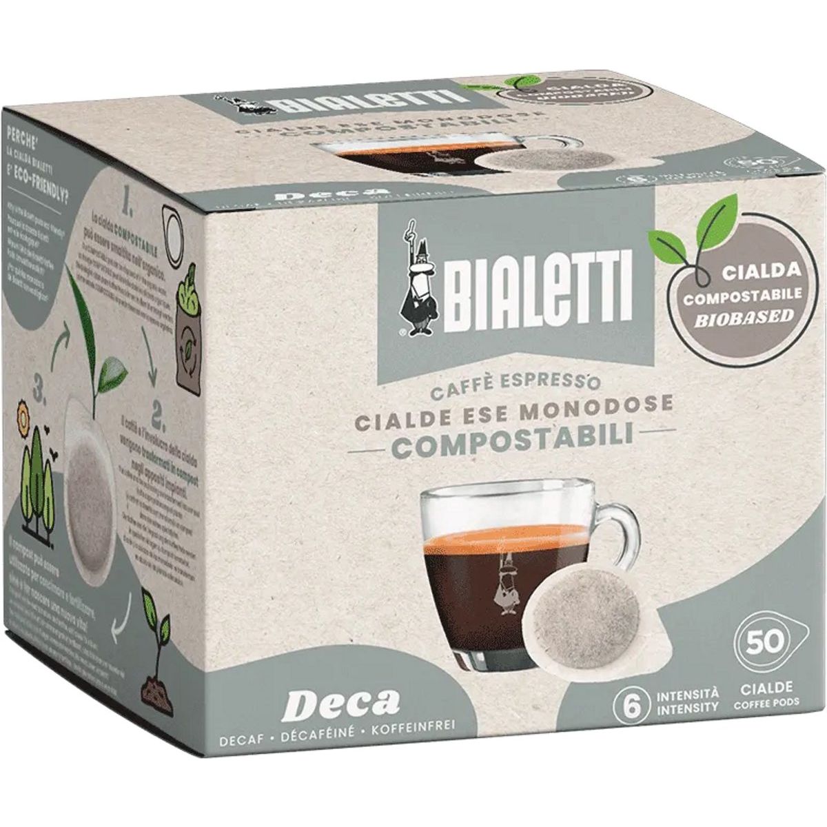 BIALETTI - Café ESE Pods Descafeinado Bialetti