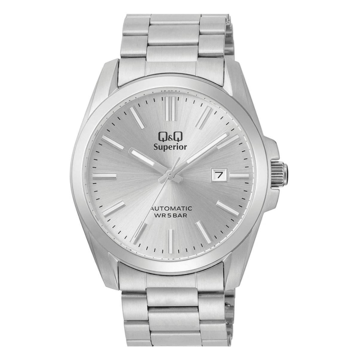 Q&Q - RELOJ Q&Q S23A-505VK 50 ANIVERSARIO Q&Q AUTOMÁTICO HOMBRE PLATEADO
