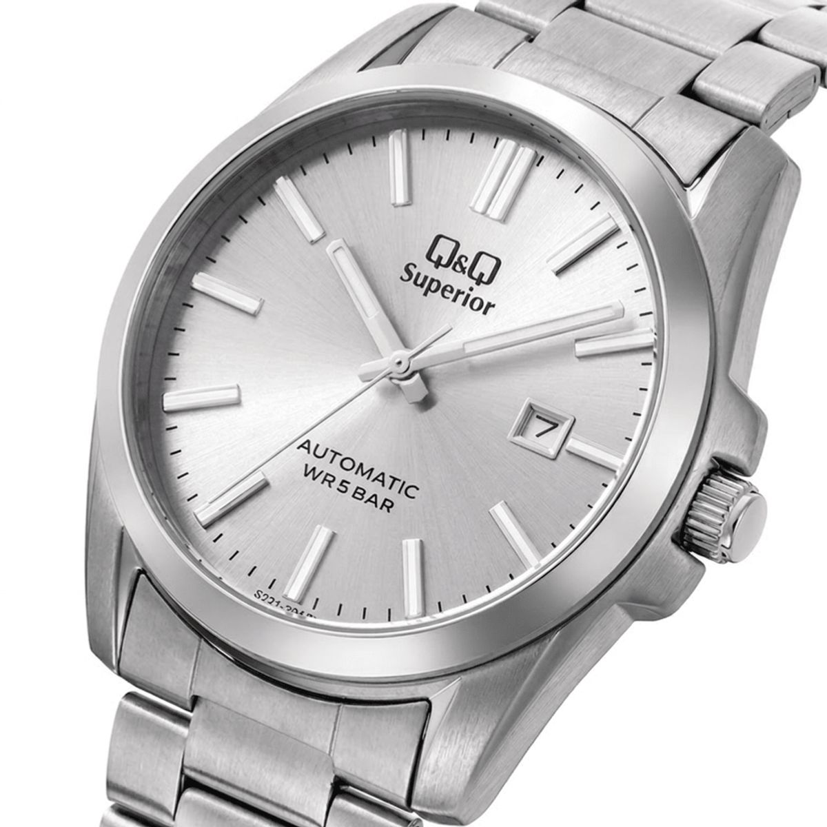 Q&Q - RELOJ Q&Q S23A-505VK 50 ANIVERSARIO Q&Q AUTOMÁTICO HOMBRE PLATEADO