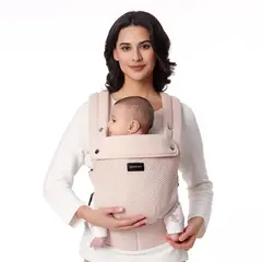 MOMCOZY - Portabebes Pure Hug Malla Rosa