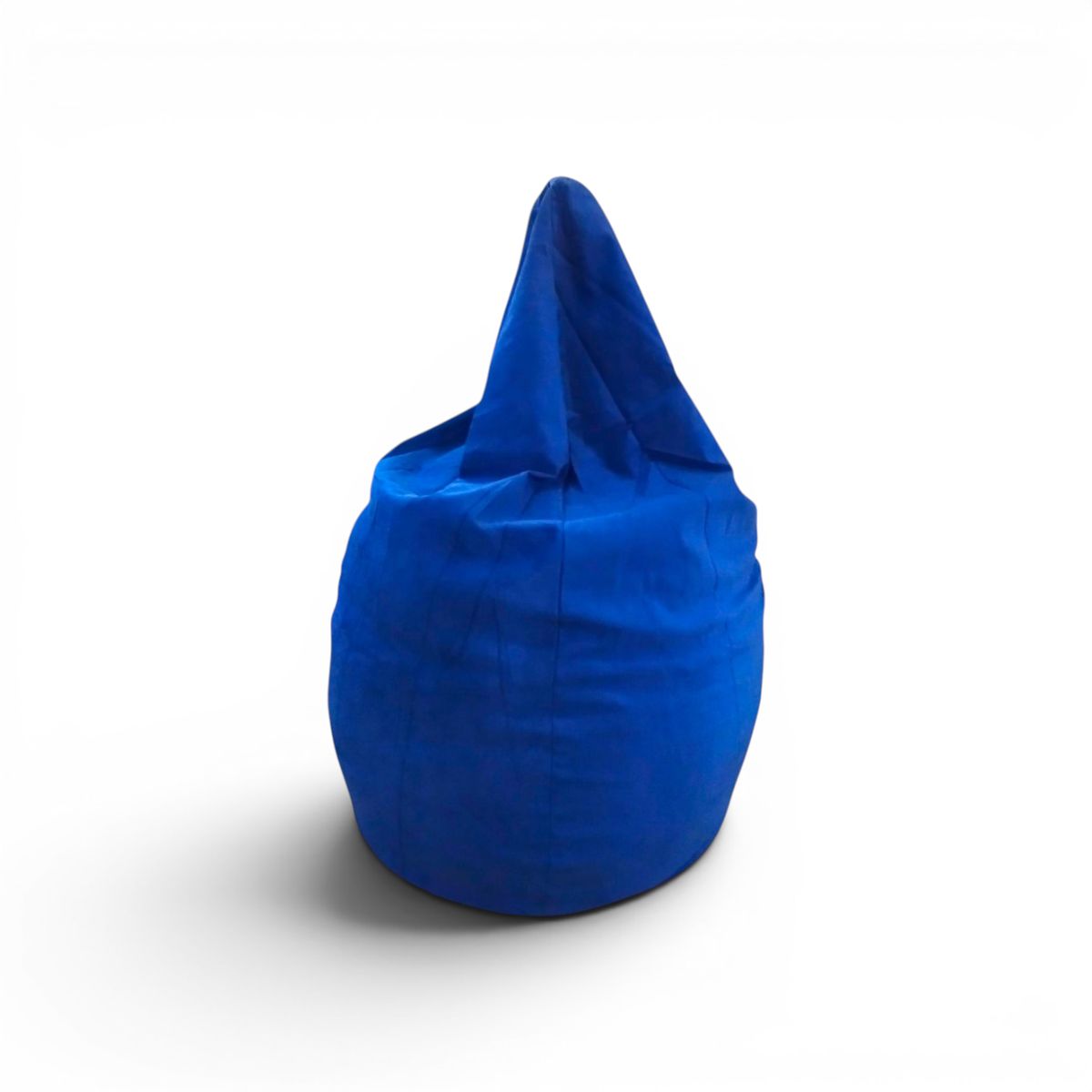 AMOLDA - Puff Pera marca AMOLDA, tela FELPA AZUL, relleno perlitas de plumavit.