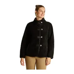 LORENZO DI PONTTI - Chaqueta Negro Manga Larga Elasticidad Nula Con Forro Calce Normal Tela Bonded