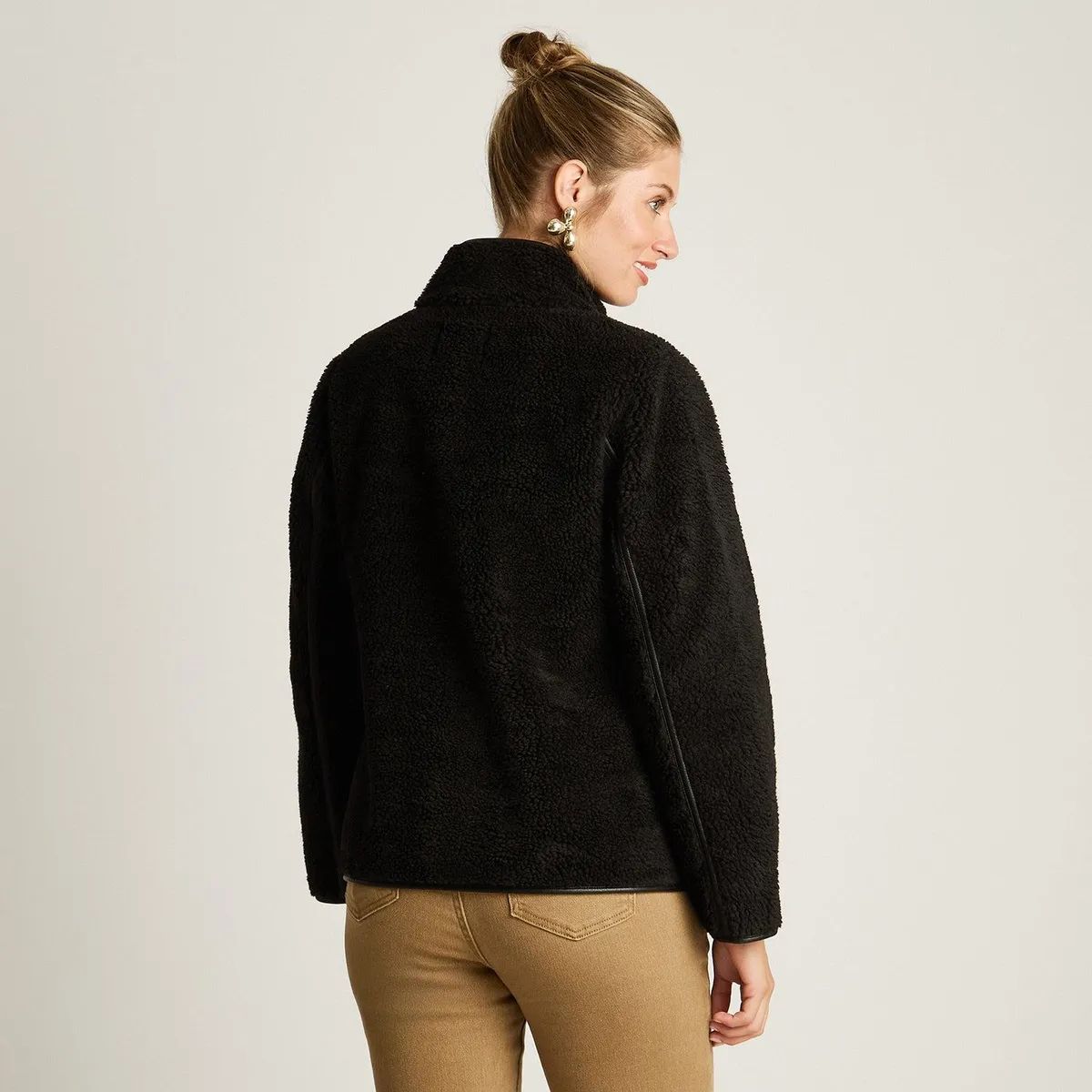 LORENZO DI PONTTI - Chaqueta Negro Manga Larga Elasticidad Nula Con Forro Calce Normal Tela Bonded