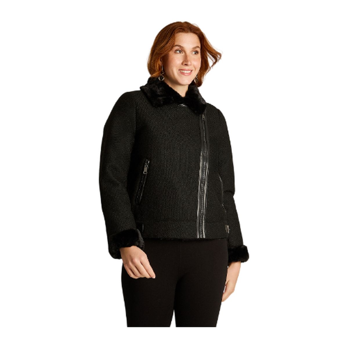LORENZO DI PONTTI - Chaqueta Negro Manga Larga Elasticidad Nula Con Forro Calce Normal Tela Bonded