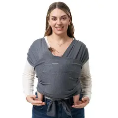 MOMCOZY - Portabebes Fular Gris Oscuro