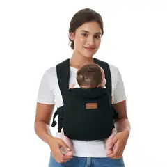 MOMCOZY - Portabebes Ergonomico WeeSnug Negro