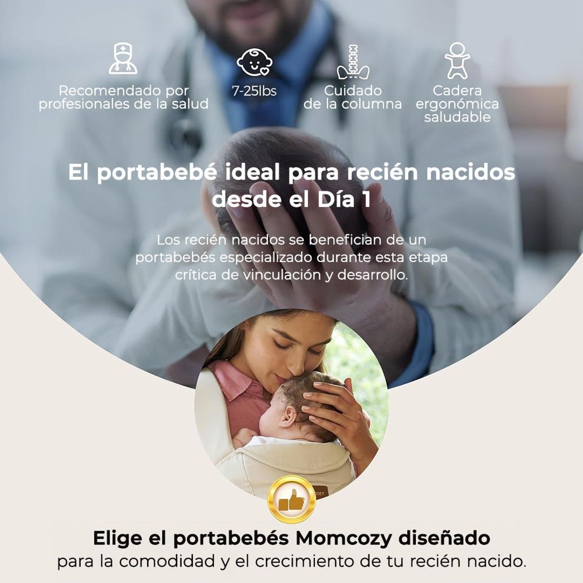 MOMCOZY - Portabebes WeeSnug Khaki