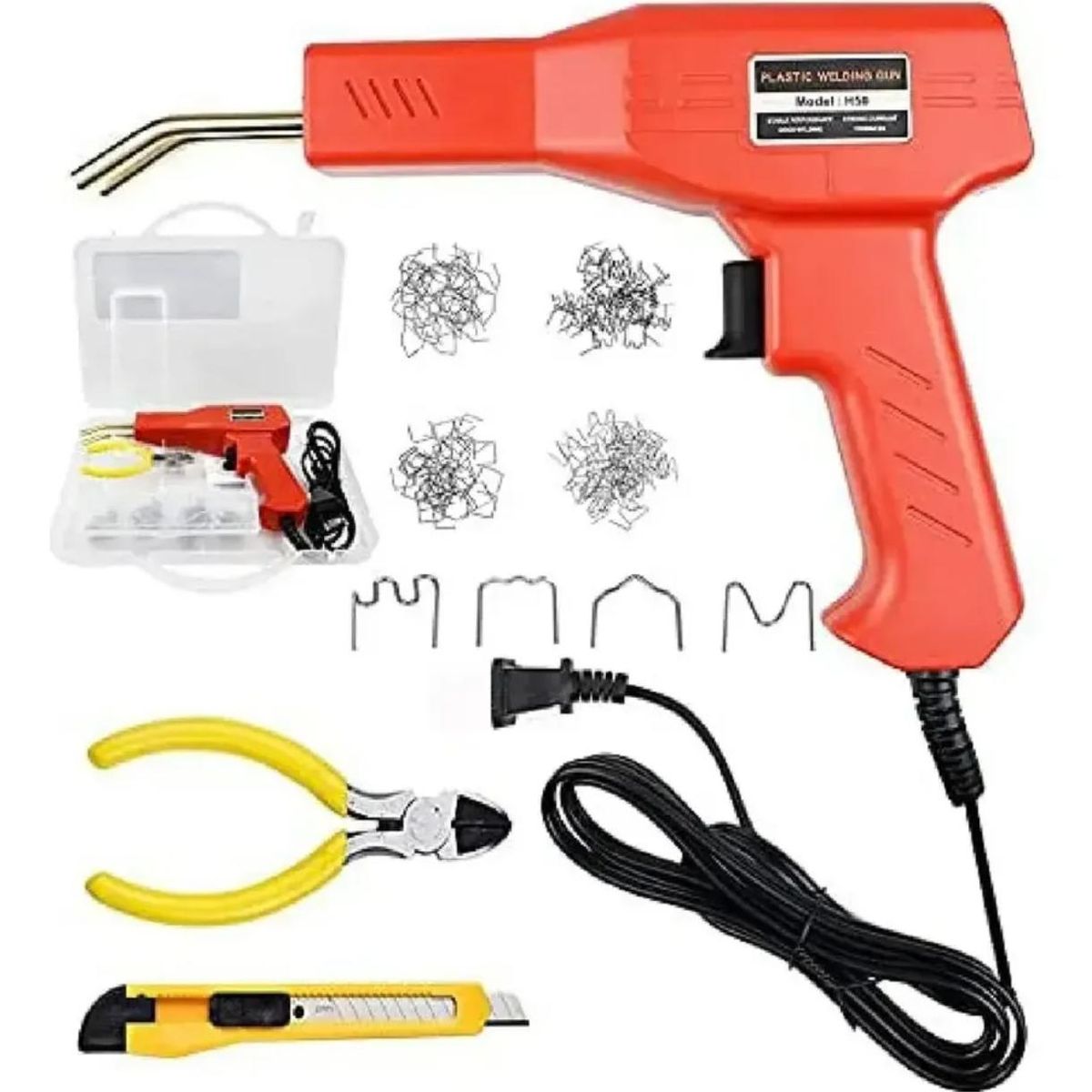 GENER - Pistola de Soldar Plastico Grapadora de Plastico de 50w