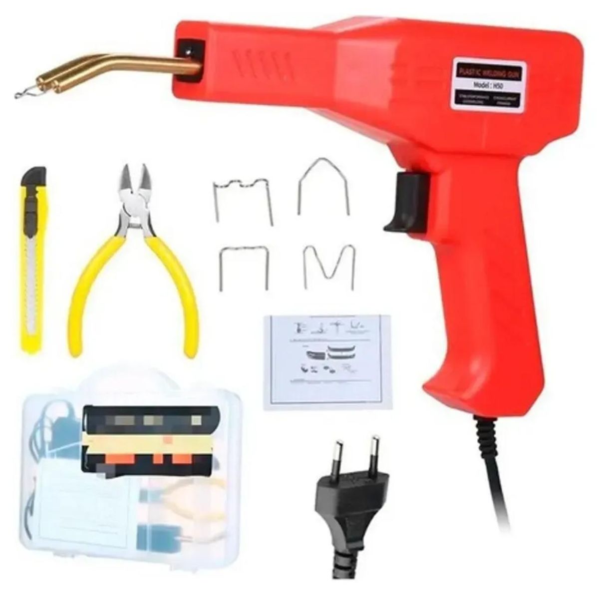GENER - Pistola de Soldar Plastico Grapadora de Plastico de 50w