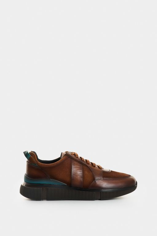 Vélez Zapatilla Tenis Cuero Hombre Halo 2 Miel