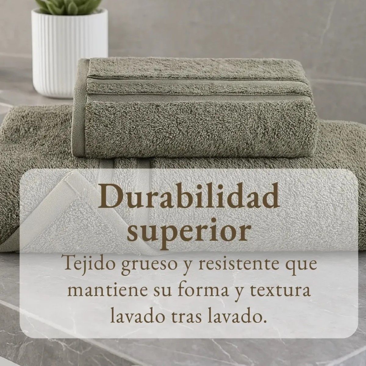 GENERICO - oallas Baño Premium Set 2 100% Algodón  Lujo Suave Budapest - Verde BELUG