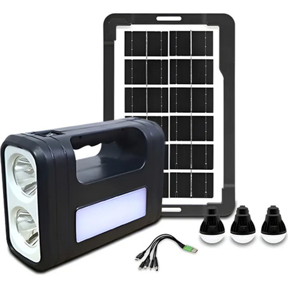 GENERICO - Kit Solar De Emergencia campingusb3 Ampolletas