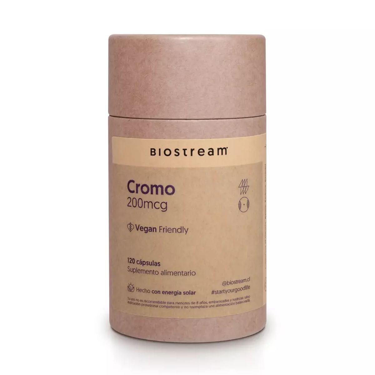GENERICO - Cromo 200mcg - 120 Caps - Biostream