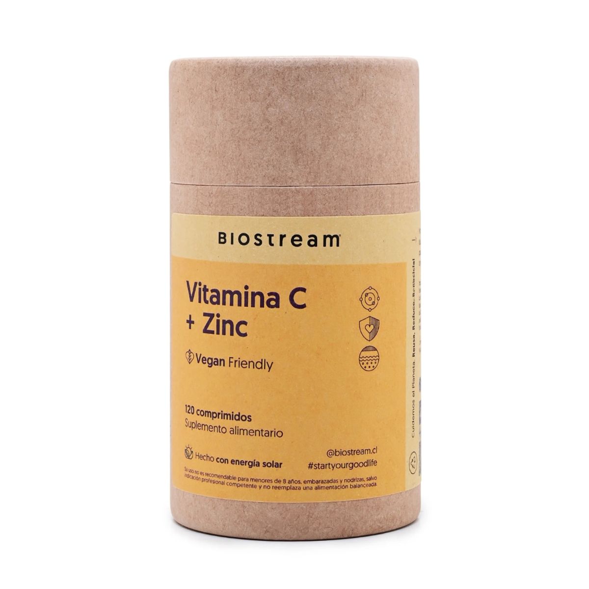 GENERICO - Vitamina C + Zinc - 120 Caps - Biostream