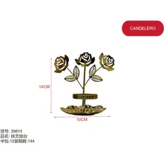 GENERICO - Candelero (FLORES - 14CM*10CM) 39814