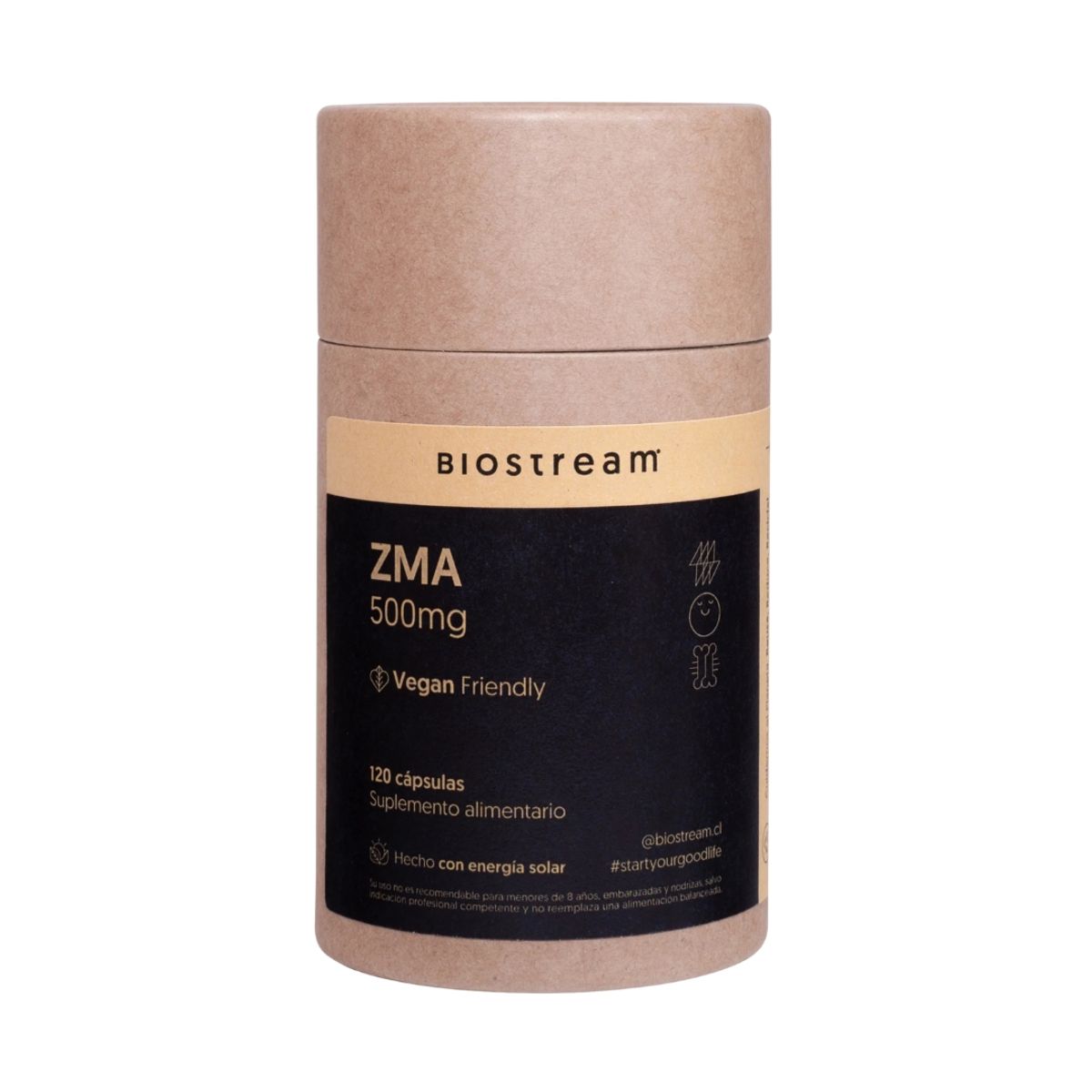GENERICO - ZMA 500mg Zinc, Magnesio, Vitamina B6 - 120 Caps - Biostream