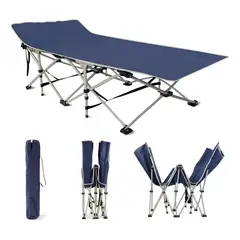 GENERICO - Silla Estilo Reposera Plegable Camping Color Azul