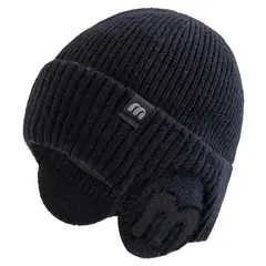 MORLAN - Gorro Tejido Unisex con Orejeras Invierno Térmico AS1026
