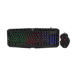 MONSTER GAMES - Kit Gamer Initiation 2 en 1 Teclado + Mouse RGB