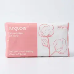 GENERICO - Toallas Faciales de Algodón Puro Desechables 100 unidades - Anguoer