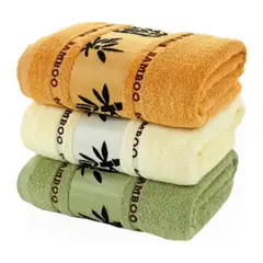 GENERICO - Set 4 Toalla De Baño Algodón Bamboo Súper Suaves BELUG