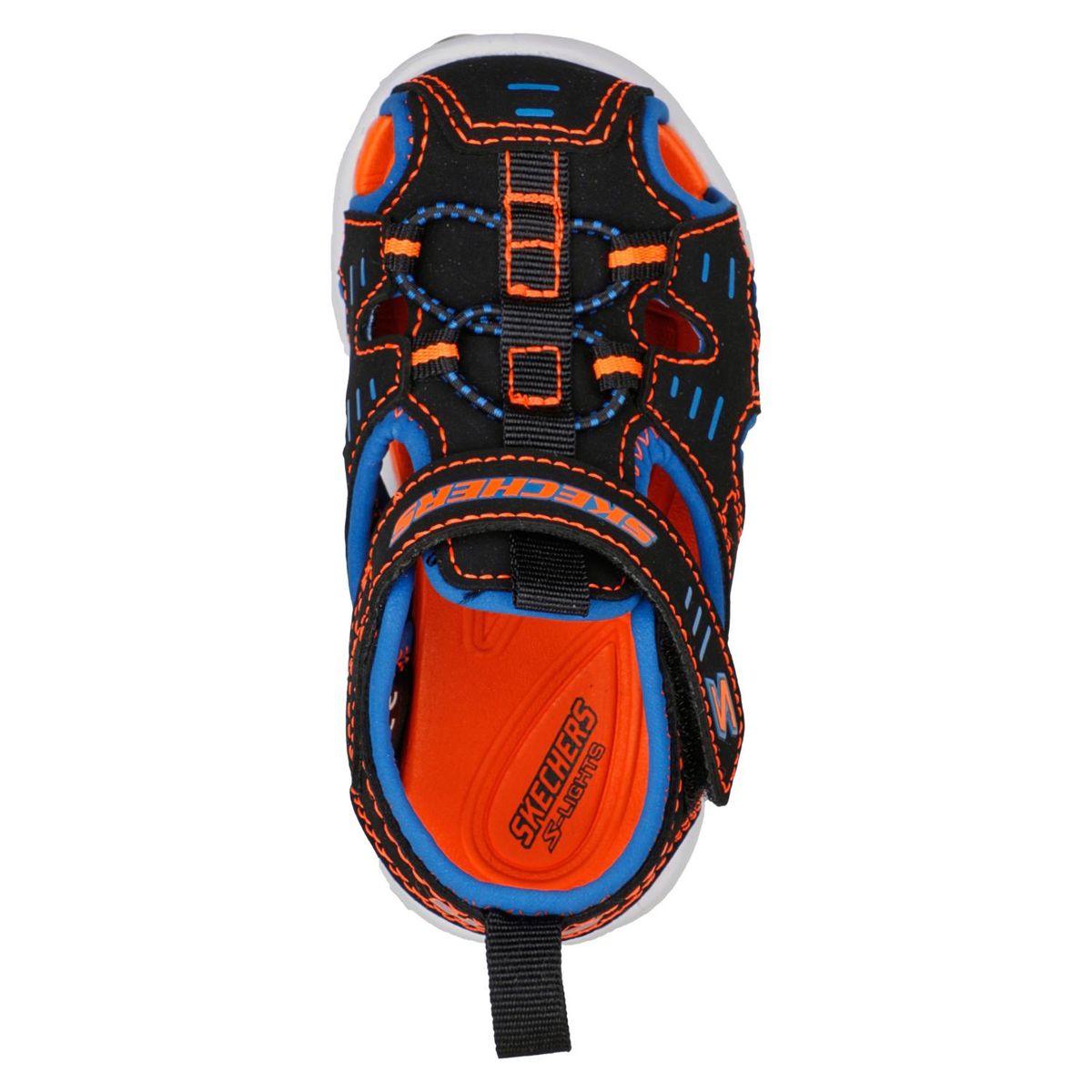 SKECHERS - Sandalia Niño Luces Negra