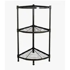 GENERICO - Estante Esquinero Plegable 3 Niveles Rack Mesa Triangular