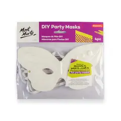 MONT MARTE - Set 4 Máscaras de Mariposa para Pintar DIY