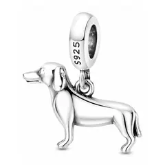 TODOJOYAS - Charm Dije Plata 925 Perro Salchicha Dachshund