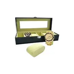 GENERICO - Caja De Relojes Organizador Para 6 Unidades, Regalo Hombre