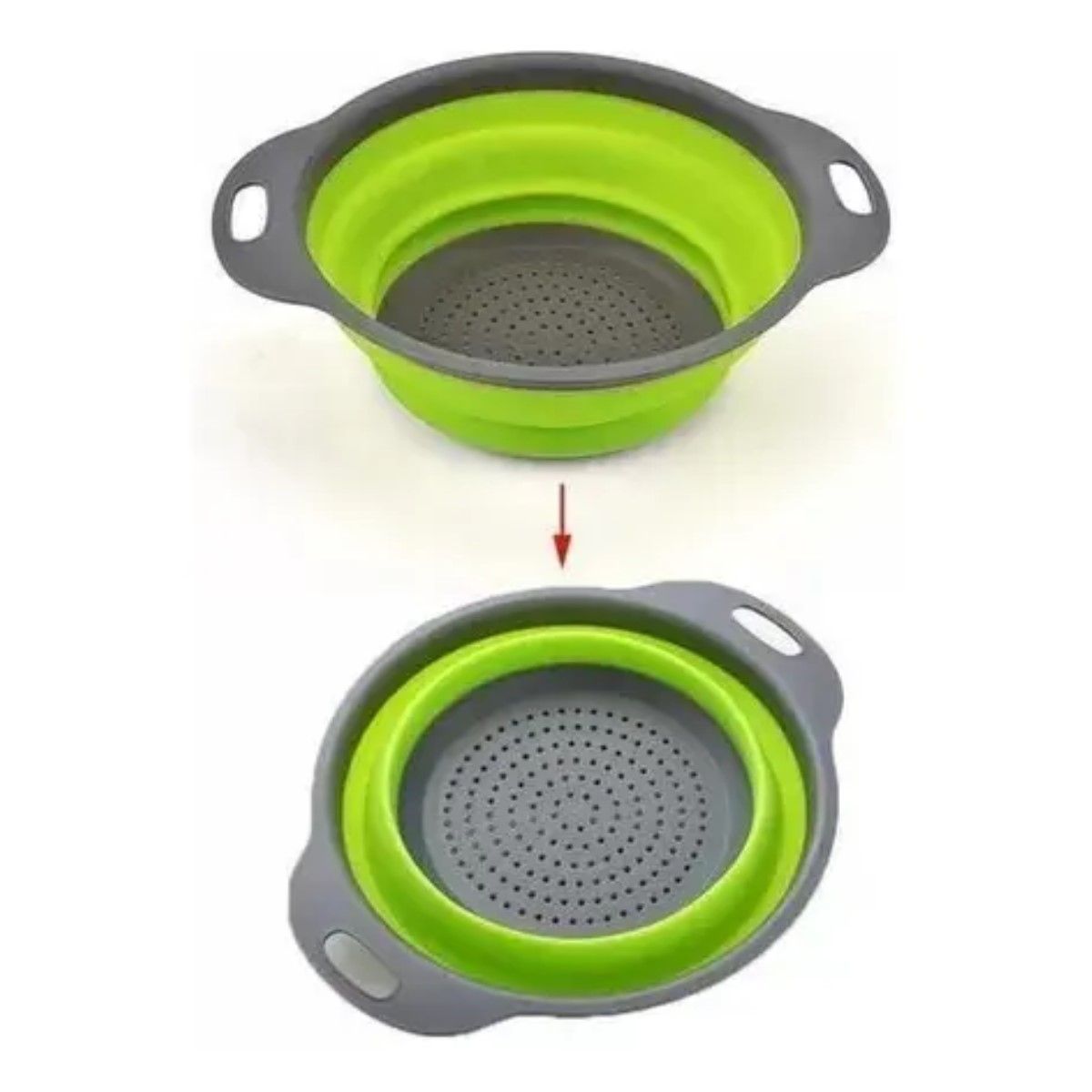 GENERICO - Colador Plegable Silicona Para Frutas Verduras Pasta  BELUG