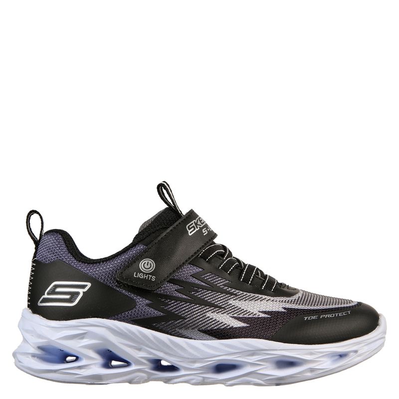SKECHERS - Zapatilla Niño Luces Negra
