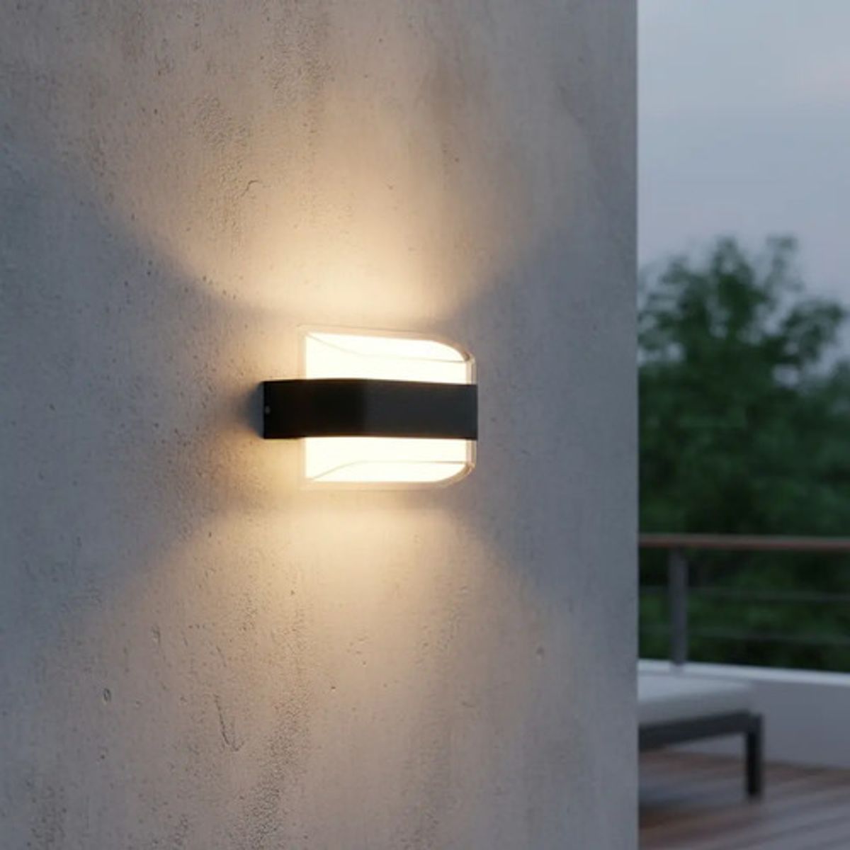 GENERICO - Aplique De Pared Para Interiores Y Exteriores 12w