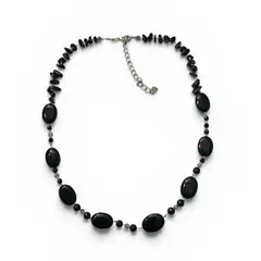 TAETHAI - Collar de piedras naturales Ónix ovalados