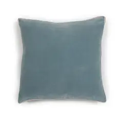 ESTAMPA - FUNDA COJIN TERCIOPELO TURQUESA 50X50