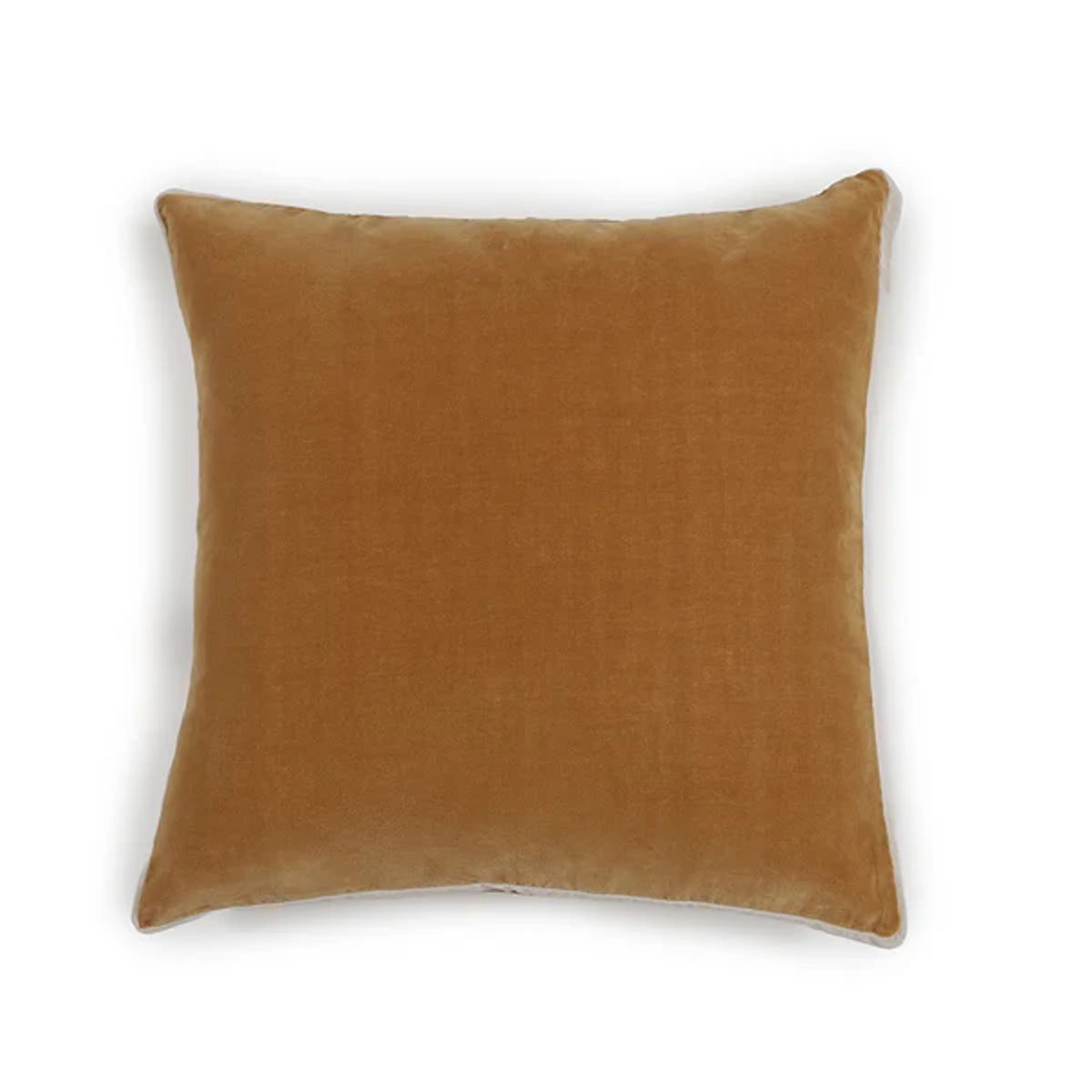 ESTAMPA - FUNDA COJIN TERCIOPELO CAMEL 50X50