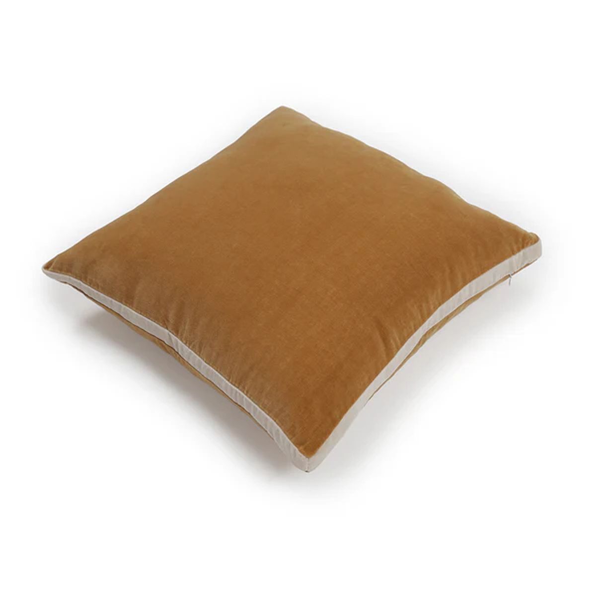 ESTAMPA - FUNDA COJIN TERCIOPELO CAMEL 50X50