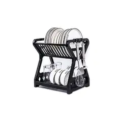 GENERICO - Secador Escurridor De Platos 2 Niveles Plastico Escurridor color