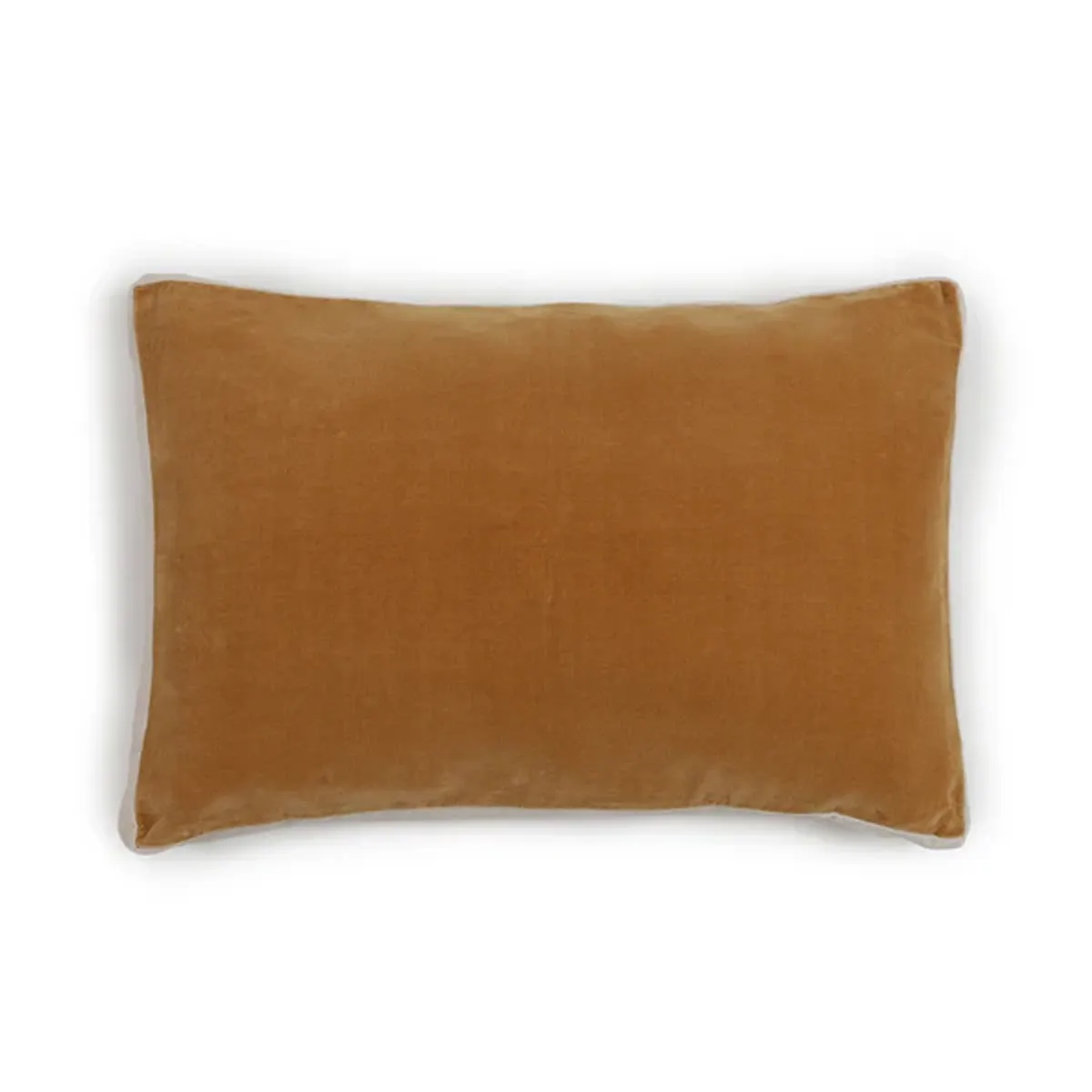 ESTAMPA - FUNDA COJIN TERCIOPELO CAMEL 60X40