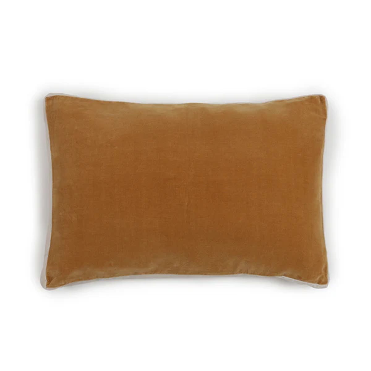 ESTAMPA - FUNDA COJIN TERCIOPELO CAMEL 60X40