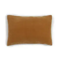 ESTAMPA - FUNDA COJIN TERCIOPELO CAMEL 60X40